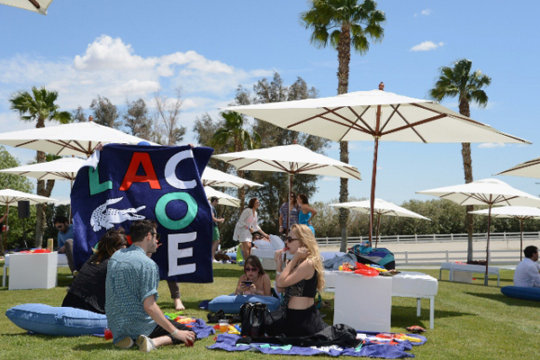 THERMAL, CA - APRIL 14:  A general view of the atmosphere at day 1 of LACOSTE L!VE Hosts a desert pool party in celebration of Coachellaon April 14, 2012 in Thermal, California.  (Photo by Chris Weeks/WireImage)