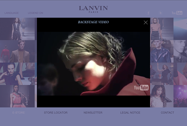 Lanvin site mobile6