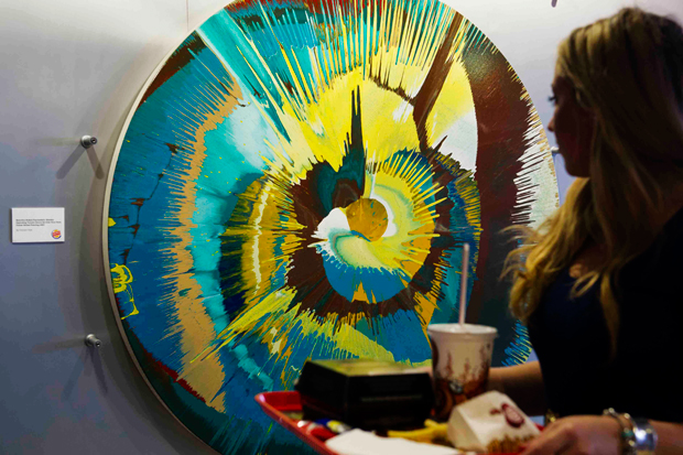 DAMIEN HIRST ORIGINAL SPIN PAINTING