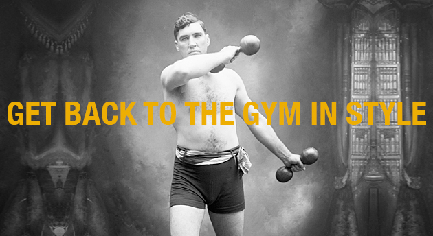 Boxer Jess Willard Exercising with Dumbbells back to the gym essentials clothes sweat pants track pants cotton wicks moisture polyester synthetic headphones technology gadgets designer style stylish men man mens healthy y-3 aether sony givenchy hard graft rlx ralph lauren hammerthor thorlo Nike Fuelband