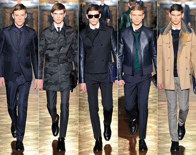 valentino fall 2013 menswear paris fashion week male models