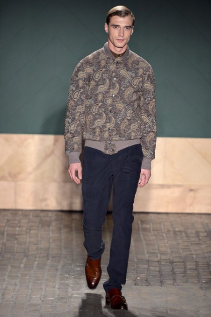 perry ellis by duckie brown fall 2013 new york fashion week runway presentation stephen cox daniel silver camo paisley moutard models buy sell sale discount purchase