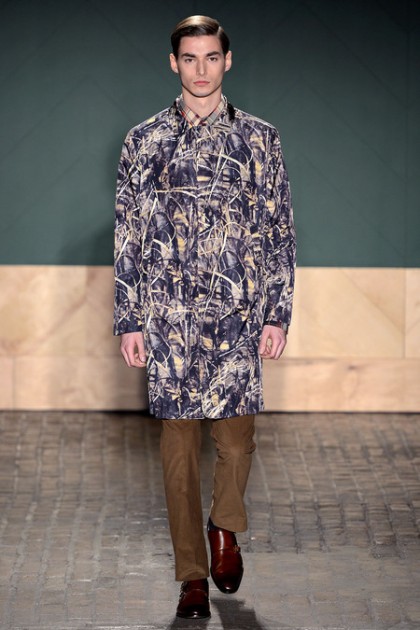 perry ellis by duckie brown fall 2013 new york fashion week runway presentation stephen cox daniel silver camo paisley moutard models buy sell sale discount purchase
