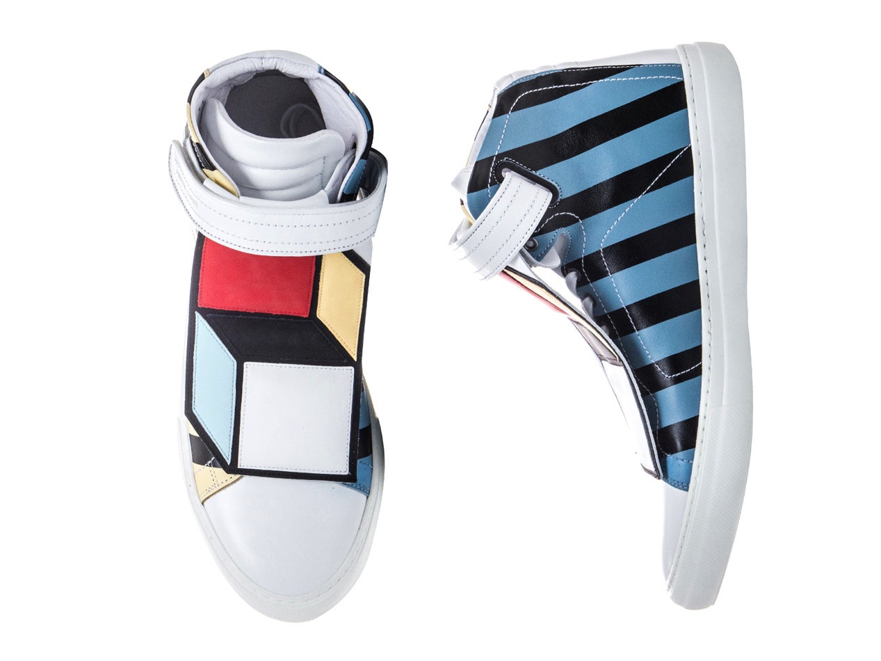 Pierre Hardy Limited Edition Hi Top Sneakers Cube applique buy sell purchase cost price reelase launch availalbe