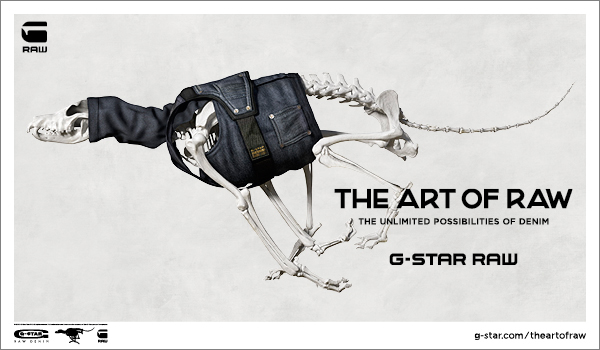 G-Star Art of Raw Denim Campaign video skeleton Dog Skrillex