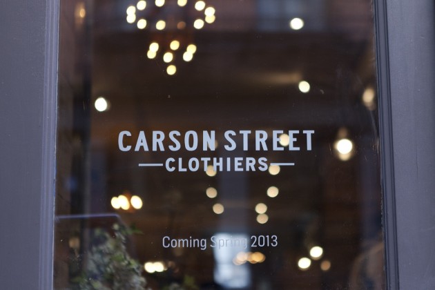 Carson Street Clothiers Soho New York opening launch release location address brands