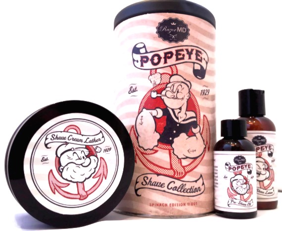 Popeye Razor MD shaving set limited edition father's day gift ideas shave cream after shave lotion shave oil