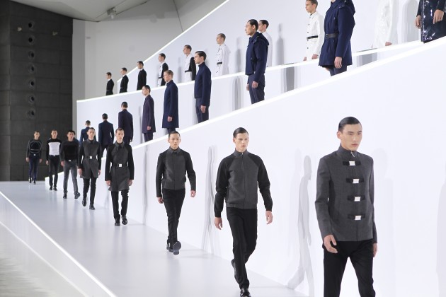 Dior Homme Beijing Fall 2013 Winter Models runway presentation CAFA museum kris van assche tuxedo best men's looks 