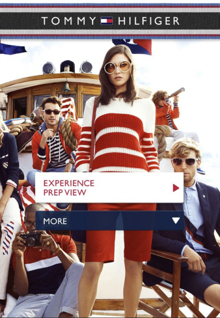 Tommy Hilfiger Ads Aurasma Technology Spring Summer 2013 shorts boat nautical style fashion menswear commercial 