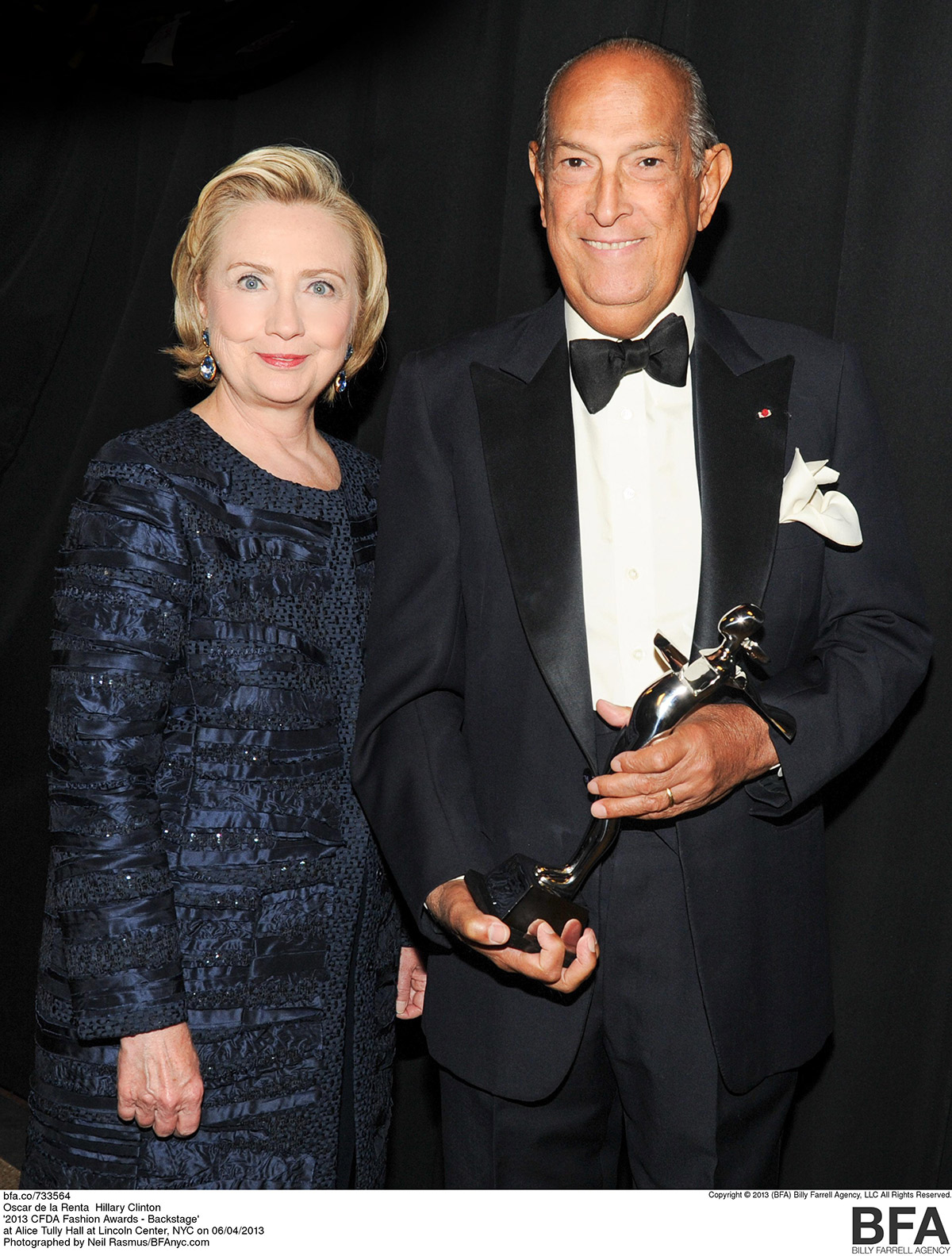 Hillary Clinton Oscar de la Renta CFDA awards 2013