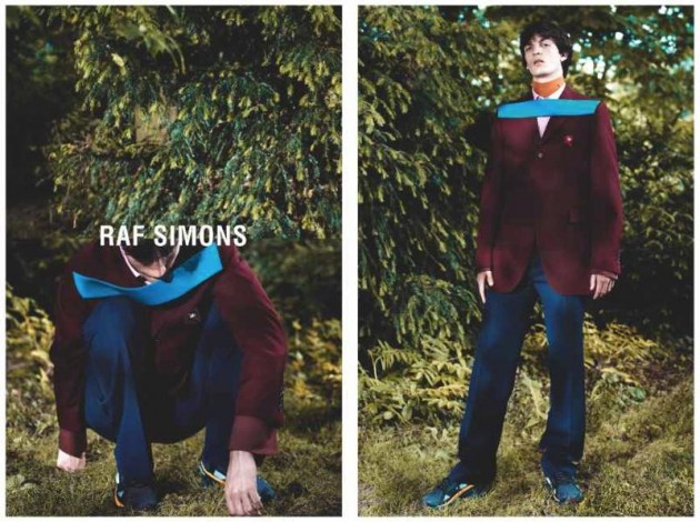 Raf Simons Fall Winter 2014 ad campaign antwerp park Willy Vanderperre and stylist Olivier Rizzo