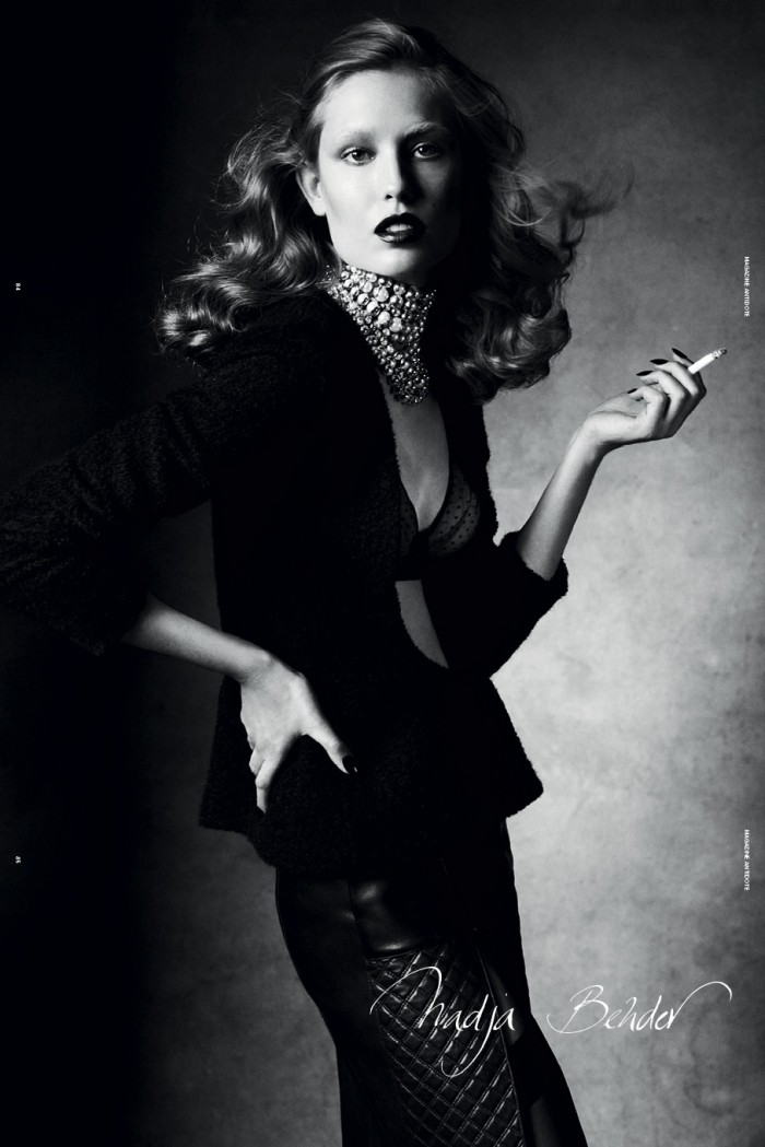 Nadja Bender for Antidote Magazine, shot by Patrick Demarchelier.