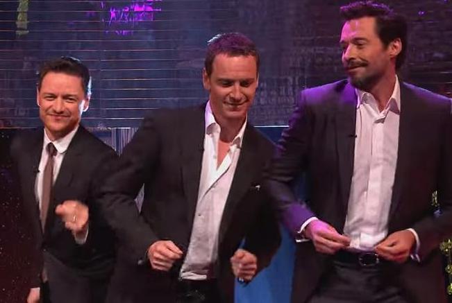 Hugh-Jackman-Michael-Fassbender-James-McAvoy-dance-to-Blurred-Lines-VIDEO