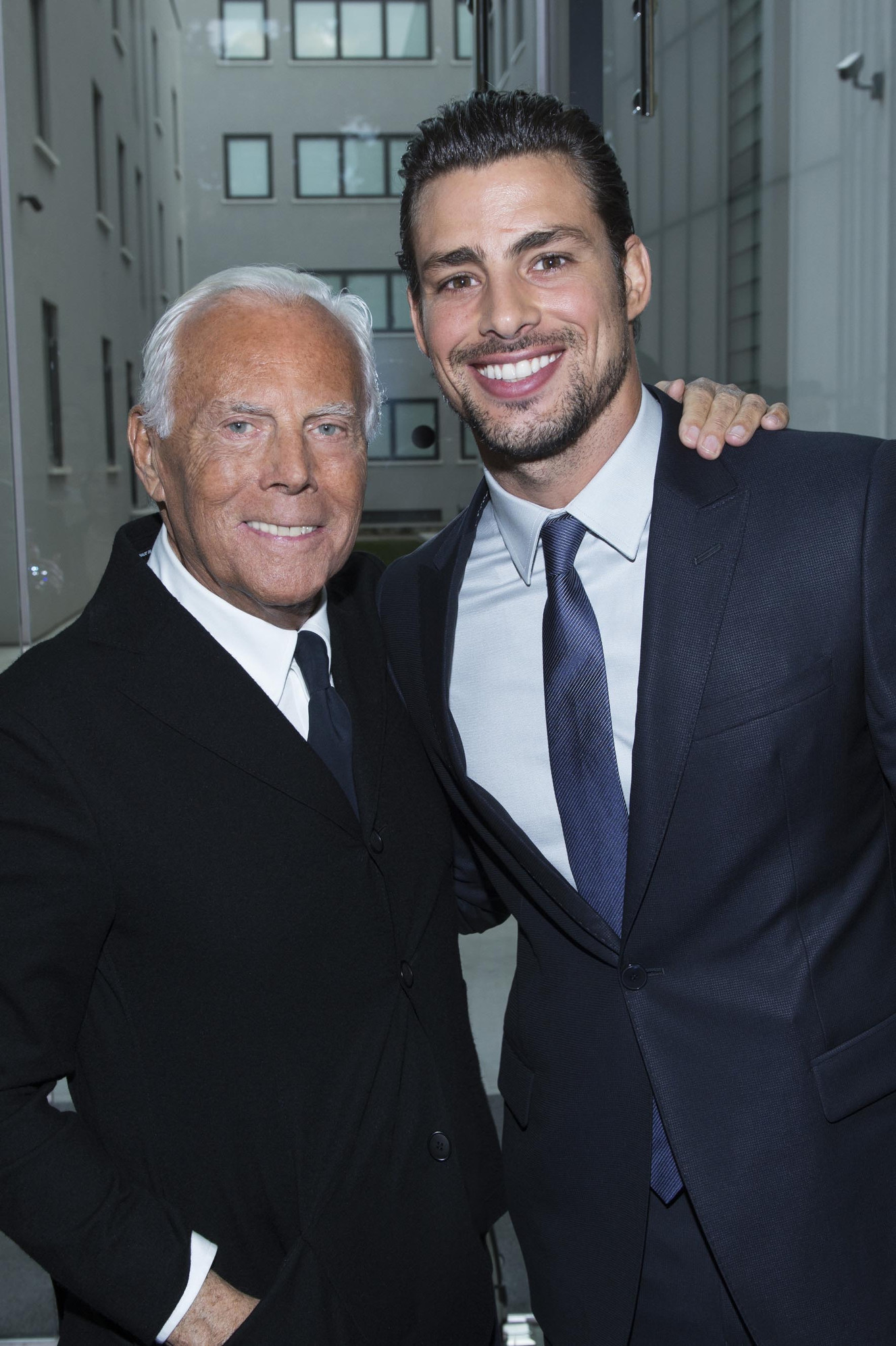 Giorgio Armani and Caua Reymond