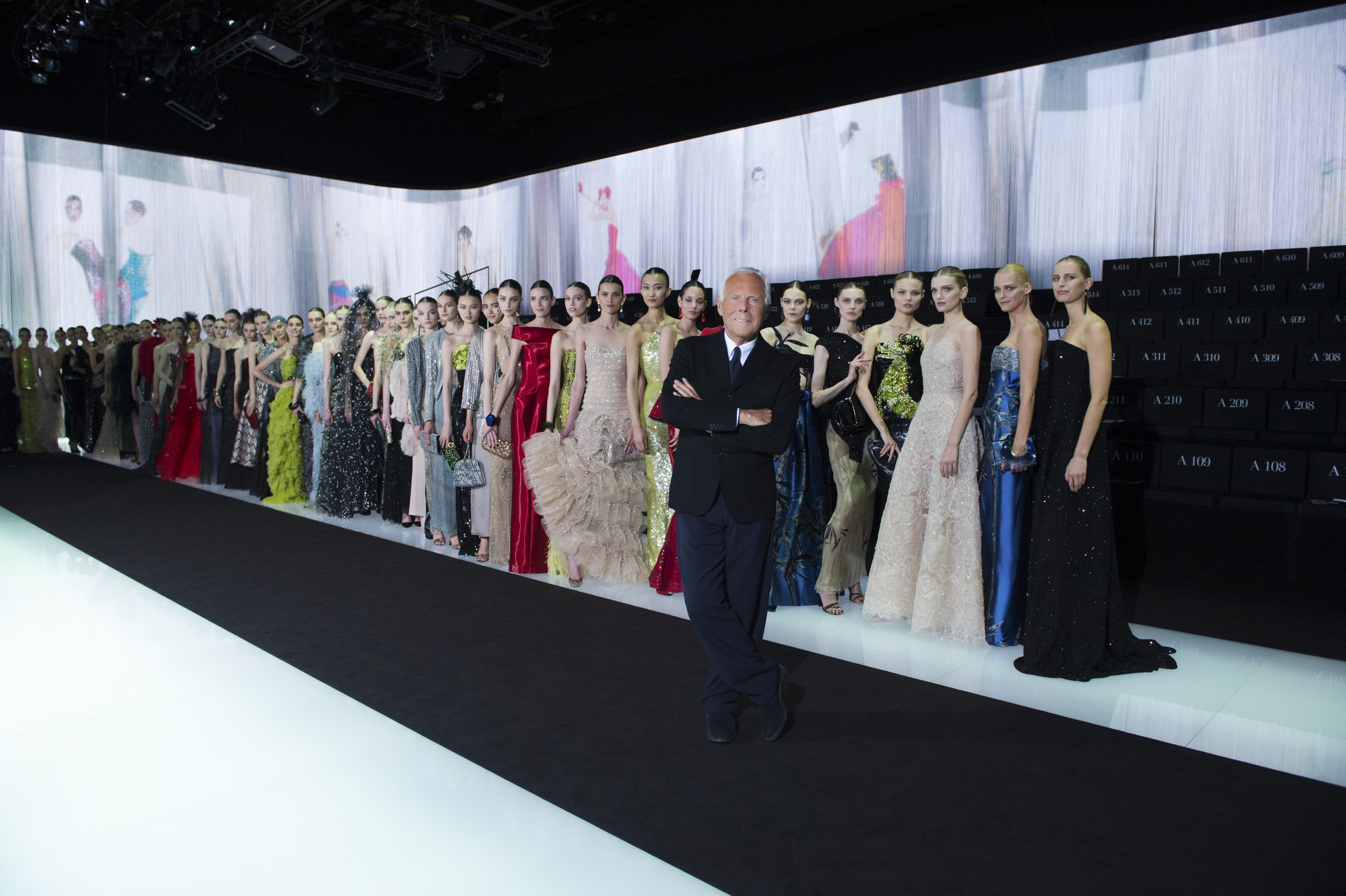 Mr. Armani and models