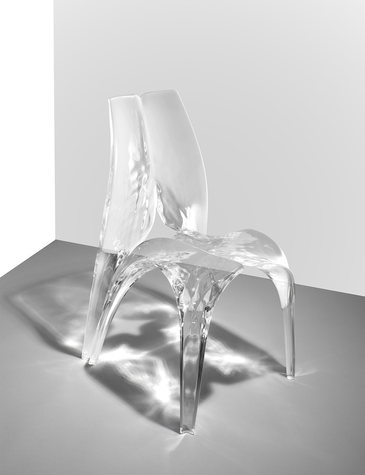 Zaha Hadid - Chair 'Liquid Glacial' - David Gill Gallery