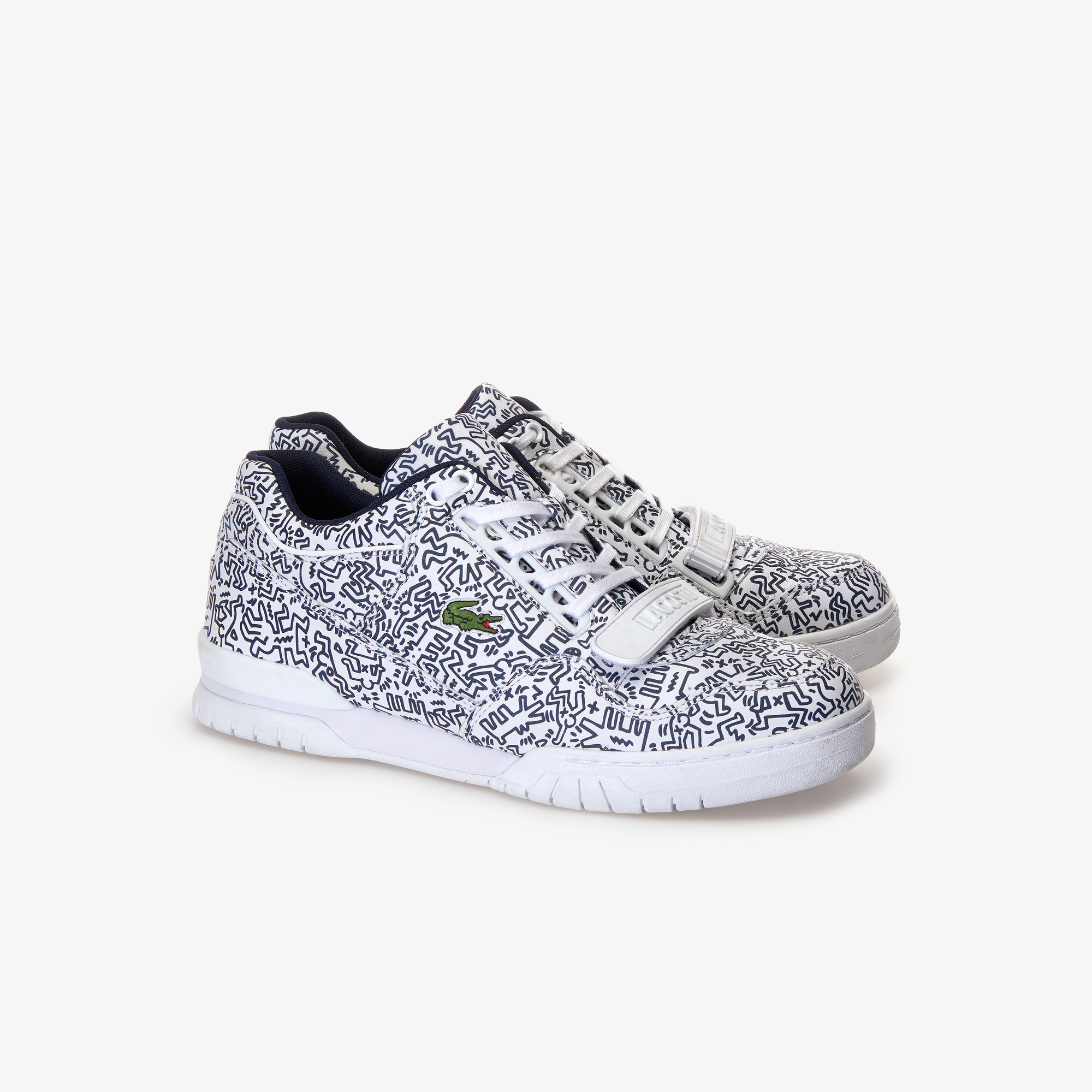 Lacoste x Keith Haring Missouri 119 1 KH SMA WHT-NVY $159.95