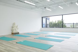 Surf Lodge yoga studio in the Hamptons