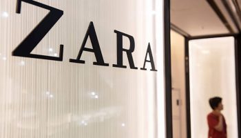HONG KONG - 2019/04/26: Spanish multinational clothing design retail company by Inditex, Zara, store and logo seen at Times Square shopping mall in Causeway Bay. (Photo by Budrul Chukrut/SOPA Images/LightRocket via Getty Images)
