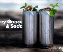 Grey Goose & Soda cocktail