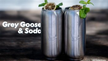 Grey Goose & Soda cocktail