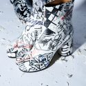 margiela SS90 graffiti Tabi Boots
