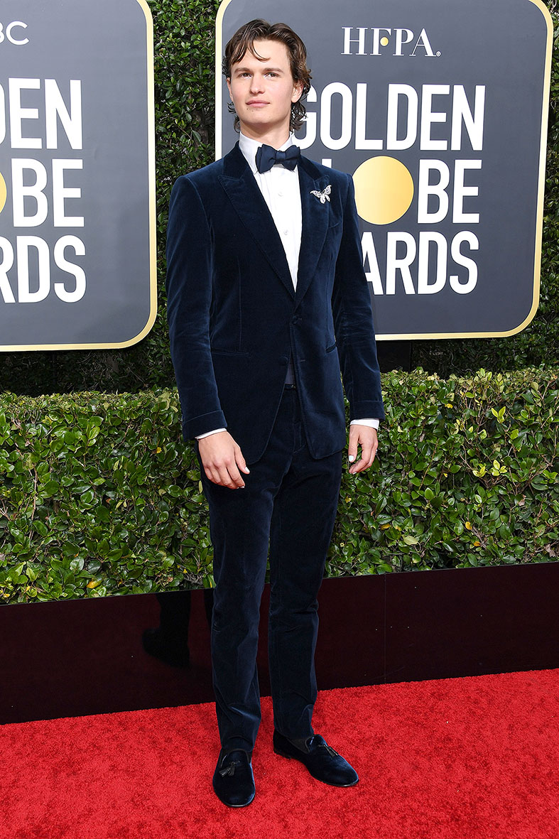 ansel elgort golden globes 2020